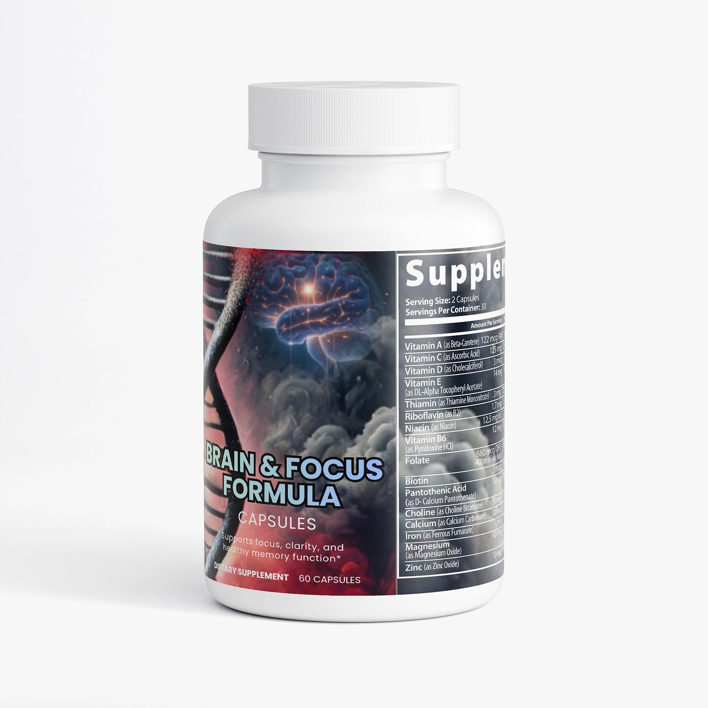 Brain & Focus Formula 60 Capsules