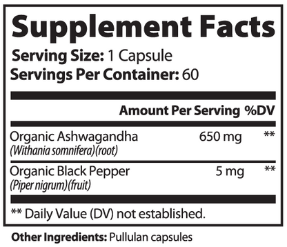 Ashwagandha 60 Capsules